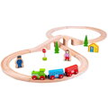 Bigjigs Rail Drevená vláčikodráha Osmička 40 ks