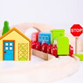 Hračka Bigjigs Rail Drevená vláčikodráha Osmička 40 ks, 10304