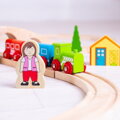 Bigjigs Rail Drevená vláčikodráha Osmička 40 ks, 5, hračky pre deti