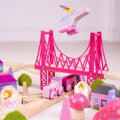 Bigjigs Rail Drevená vláčikodráha pre dievčatá - Rozprávka, 5, hračky pre deti