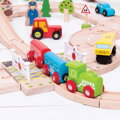 Hračka Bigjigs Rail Drevené autodráhy - Železničné priecestie, 1642