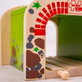 Bigjigs Rail Drevené vláčiky - Dvojitý železničný tunel, 5, hračky pre deti