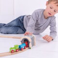 Bigjigs Rail Drevené vláčiky - Kamenný železničný tunel, 2, hračky pre deti
