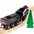 Bigjigs Rail Drevené vláčiky - Replika lokomotívy Black 5, 3, hračky pre deti