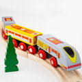 Bigjigs Rail Drevené vláčiky - Rýchlik Eurostar, 1, hračky pre deti