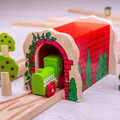 Bigjigs Rail Drevené vláčiky - Tehlový železničný tunel, 2, hračky pre deti