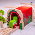 Hračka Bigjigs Rail Drevené vláčiky - Tehlový železničný tunel, 7386