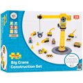 Bigjigs Rail Drevené vláčiky - Žeriav a stavebné stroje, 3, hračky pre deti