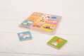 Hračka Bigjigs Toys Drevené vkladacie puzzle - Vzory zvieratiek, 421