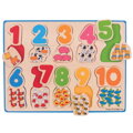 Bigjigs Toys Vkladacie puzzle Farby a čísla, 1, hračky pre deti