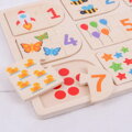 Hračka Bigjigs Toys Vkladacie puzzle Obrázky a počítanie, 8973