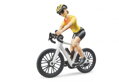 Hračka Bruder 3485 Kabriolet červený s bicyklom a cyklistom, 3