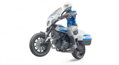 Bruder 62731 Bworld policajná motorka Scrambler Ducati a policajt, 2 hračky pre deti