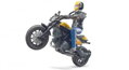 Hračka Bruder 63053 bworld motorka Scrambler Ducati s vodičom, 2