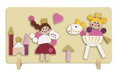 Hračka Detoa Magnetické puzzle Princezné, 2