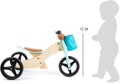 Hračka Drevené odrážadlo pre deti Trike 2v1 tyrkysové, 9543