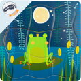 Hračka Viacvrstvové puzzle Žabí kráľ, 6409