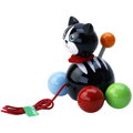 Vilac Drevená ťahacia čierna mačička Minou, 9789 hračky pre deti