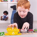 Bigjigs Rail Kontajner na recyklovanie, 2 hračky pre deti