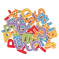 Bigjigs Toys Drevené magnetky Abeceda - veľké písmená 49 ks, 2, hračky