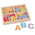 Hračka Bigjigs Toys Drevené magnetky Abeceda - veľké písmená 49 ks, 1