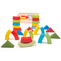 Hračka Bigjigs Toys Drevené skladacie oblúky a trojuholníky, 2