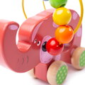 Hračka Bigjigs Toys Motorický labyrint na kolieskach - Slon, 1