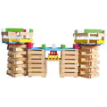 Bino Drevená stavebnica Mesto 150 ks, 11 hračky pre deti