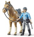 Bruder 62507 BWORLD Policajt na koni, 3 hračky pre deti