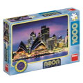 Dino Neónové puzzle Opera v Sydney 1000 dielov, 3 hračky pre deti
