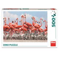 Dino Puzzle Plameniaky 500 dielov, 2 hračky pre deti