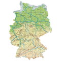 Goki Puzzle mapa Nemecka, 5 hračky pre deti