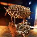 RoboTime Drevené 3D mechanické puzzle Fantastická vzducholoď 229 ks, 1, hračky pre deti