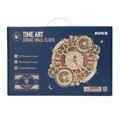 Hračka RoboTime Drevené 3D mechanické puzzle Hodiny s kalendárom 168 ks, 6