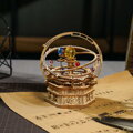 RoboTime Drevené 3D mechanické puzzle Hracia skrinka Historický orloj 101 ks, 1, hračky pre deti