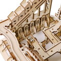 Hračka RoboTime Drevené 3D mechanické puzzle Guľôčková dráha Prepadlisko 233 ks, 5
