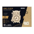 Hračka RoboTime Drevené 3D mechanické puzzle Sovie hodiny 161 ks, 4