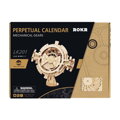 Hračka RoboTime Drevené 3D mechanické puzzle Stolný kalendár 26 ks, 5