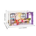 Hračka RoboTime Drevené 3D puzzle Miniatúra Podkrovná párty jedáleň DGF03, 4