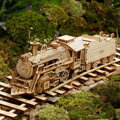 RoboTime Drevené 3D puzzle Parná lokomotíva 308 ks, 1, hračky pre deti