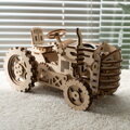Hračka RoboTime Drevené 3D mechanické puzzle Traktor 135 ks, 2