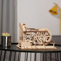 RoboTime Drevené 3D mechanické puzzle Guľôčkové dráhy Špirála, 1 hračky pre deti
