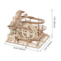 RoboTime Drevené 3D mechanické puzzle Guľôčkové dráhy Špirála, 5 hračky pre deti