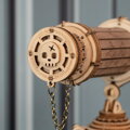Hračka RoboTime Drevené 3D mechanické puzzle Pirátsky ďalekohľad 314 ks, 5