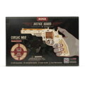 Hračka RoboTime Drevené 3D mechanické puzzle Revolver Corsac 102 ks, 8