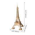 RoboTime Drevené 3D puzzle Eiffelova veža, 4 hračky pre deti