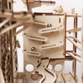 RoboTime Drevené 3D mechanické puzzle Guľôčková dráha Kaskáda 219 ks, 2, hračky pre deti