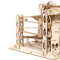 Hračka RoboTime Drevené 3D mechanické puzzle Guľôčková dráha Kaskáda 219 ks, 3