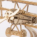 RoboTime Drevené 3D puzzle Historické lietadlo, 2 hračky pre deti