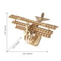 RoboTime Drevené 3D puzzle Historické lietadlo, 4 hračky pre deti